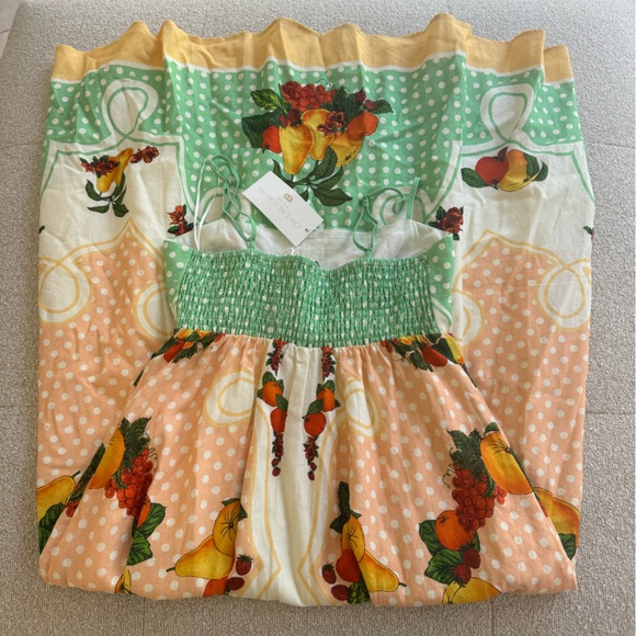 Caroline Constas Fruit Print Maxi Dress NWT | Summer Polka Dot Sundress- SIZE S - Picture 4 of 4